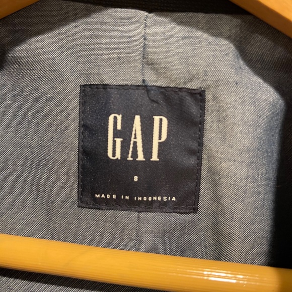 Linen Blazer - Gap Dark Blue Blazer Jacket - Picture 3 of 9